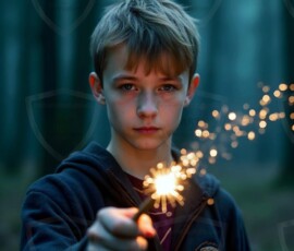 AI-generated wizards of the lion house handsome shirtless mages of the wizard academy conjuring great white lions in cinematic UHD fantasy art.