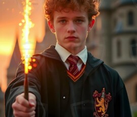 AI-generated wizards of the lion house handsome shirtless mages of the wizard academy conjuring great white lions in cinematic UHD fantasy art.