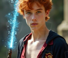 AI-generated wizards of the lion house handsome shirtless mages of the wizard academy conjuring great white lions in cinematic UHD fantasy art.