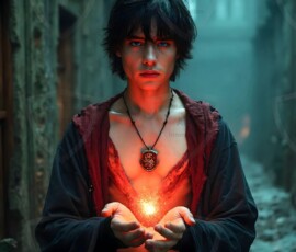 AI-generated wizards of the lion house handsome shirtless mages of the wizard academy conjuring great white lions in cinematic UHD fantasy art.