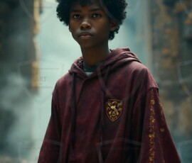 AI-generated wizards of the lion house handsome shirtless mages of the wizard academy conjuring great white lions in cinematic UHD fantasy art.
