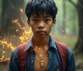AI-generated wizards of the lion house handsome shirtless mages of the wizard academy conjuring great white lions in cinematic UHD fantasy art.