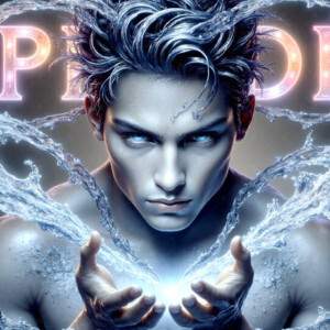 AI-generated Pride celebration art — handsome men at vibrant LGBTQ+ Pride parades, embellished with rainbow colors, walking with pride, and celebrating love. By Jeff Dupler.