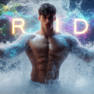 AI-generated Pride celebration art — handsome men at vibrant LGBTQ+ Pride parades, embellished with rainbow colors, walking with pride, and celebrating love. By Jeff Dupler.