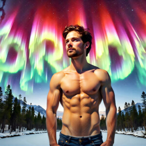 AI-generated Pride celebration art — handsome men at vibrant LGBTQ+ Pride parades, embellished with rainbow colors, walking with pride, and celebrating love. By Jeff Dupler.