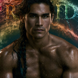 AI-generated Pride celebration art handsome men at vibrant LGBTQ+ Pride parades, embellished with rainbow colors, walking with pride, and celebrating love. By Jeff Dupler.