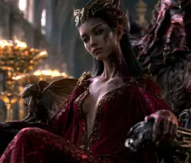 AI-generated Dragon Princess art — beautiful young princesses bonded to magnificent dragons across breathtaking fantasy worlds. UHD digital art by Jeff Dupler. Beautiful young dragon princess standing with her magnificent dragon companion in a fantasy setting, AI-generated art by Art by Innovation