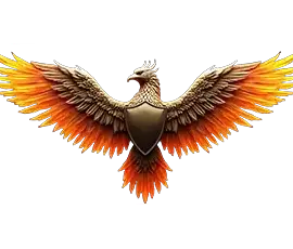 AI-generated winged logo designs — elegant eagle wings, angel wings, and art deco winged logos in gold, silver, and metallic finishes. 369 UHD logo concepts by Art by Innovation. Elegant gold metallic eagle wings logo design in UHD, AI-generated by Art by Innovation