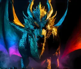 Handsome AI-generated men alongside magnificent rainbow pride-colored dragons — LGBTQ Pride meets epic fantasy. Dragon Pride Art Gallery
