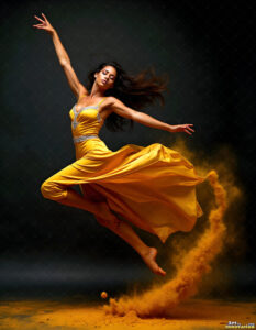 Female Art in Motion – AI Abstract Art