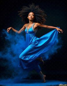Female Art in Motion – AI Abstract Art