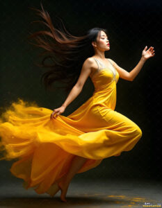 Female Art in Motion – AI Abstract Art