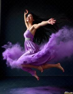 Female Art in Motion – AI Abstract Art