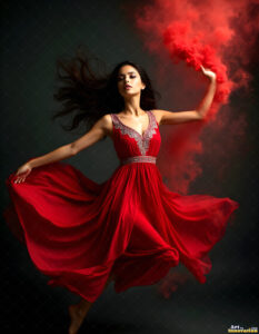Female Art in Motion – AI Abstract Art