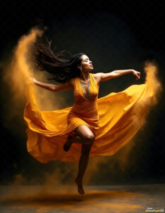 Female Art in Motion – AI Abstract Art