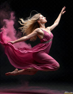 Female Art in Motion – AI Abstract Art