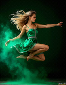 Female Art in Motion – AI Abstract Art