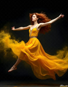 Female Art in Motion – AI Abstract Art
