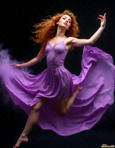 Female Art in Motion – AI Abstract Art