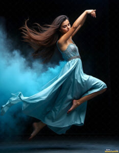 Female Art in Motion – AI Abstract Art
