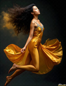 Female Art in Motion – AI Abstract Art