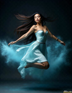 Female Art in Motion – AI Abstract Art