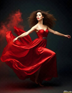 Female Art in Motion – AI Abstract Art