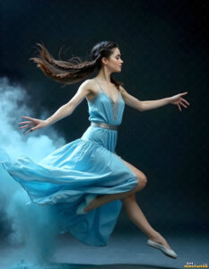 Female Art in Motion – AI Abstract Art