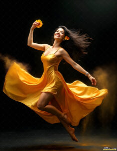 Female Art in Motion – AI Abstract Art