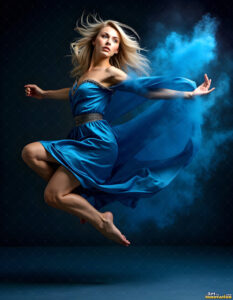 Female Art in Motion – AI Abstract Art
