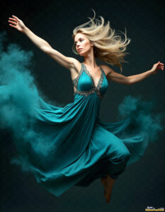 Female Art in Motion – AI Abstract Art