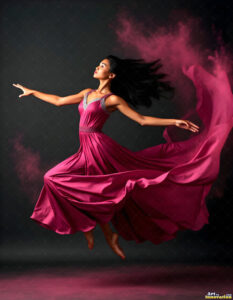 Female Art in Motion – AI Abstract Art