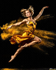 Female Art in Motion – AI Abstract Art