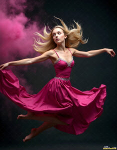 Female Art in Motion – AI Abstract Art