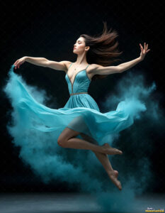 Female Art in Motion – AI Abstract Art