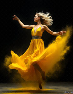 Female Art in Motion – AI Abstract Art