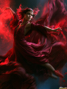 Female Art in Motion – AI Abstract Art
