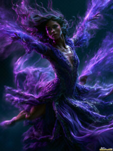 Female Art in Motion – AI Abstract Art