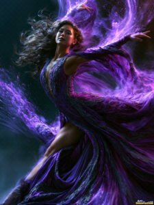 Female Art in Motion – AI Abstract Art