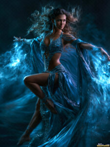 Female Art in Motion – AI Abstract Art