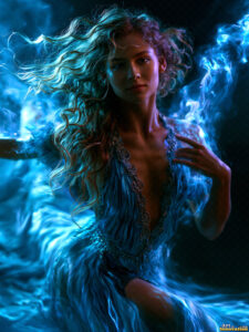 Female Art in Motion – AI Abstract Art