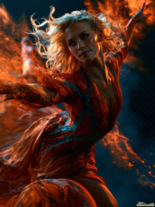 Female Art in Motion – AI Abstract Art