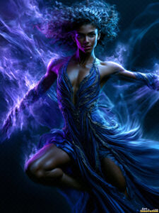 Female Art in Motion – AI Abstract Art