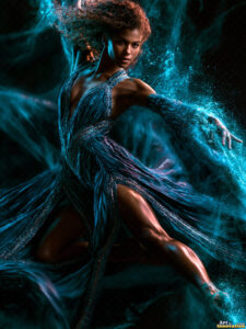 Female Art in Motion – AI Abstract Art
