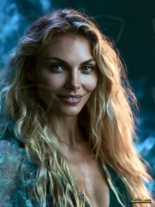 Beautiful Women Enveloped by Color – AI Abstract Art