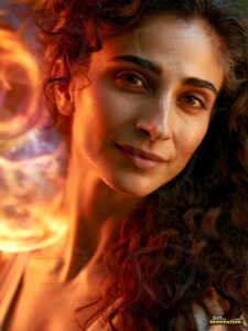 Beautiful Women Enveloped by Color – AI Abstract Art