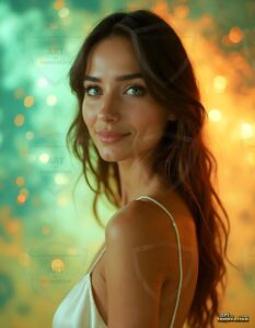 Beautiful Women Enveloped by Color – AI Abstract Art