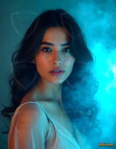 Beautiful Women Enveloped by Color – AI Abstract Art