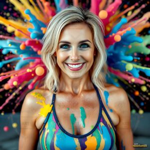 Paint splat fun Art – 1×1 #0105