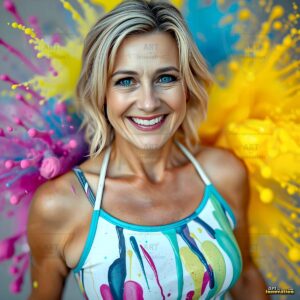 Paint splat fun Art – 1×1 #0106
